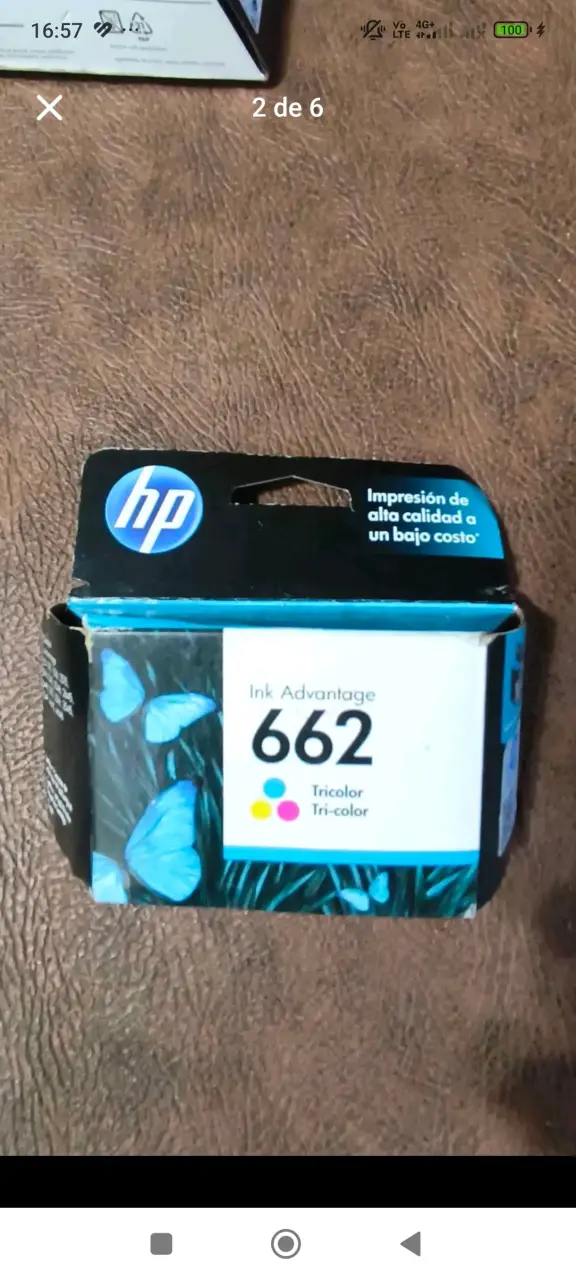 Cartucho de tinta negra HP 662 - 5