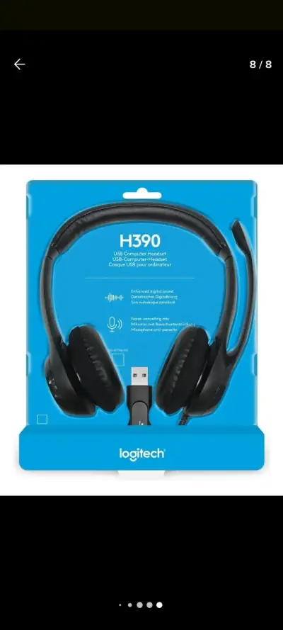 Audífonos USB Logitech H390 con micrófono - miniatura 1