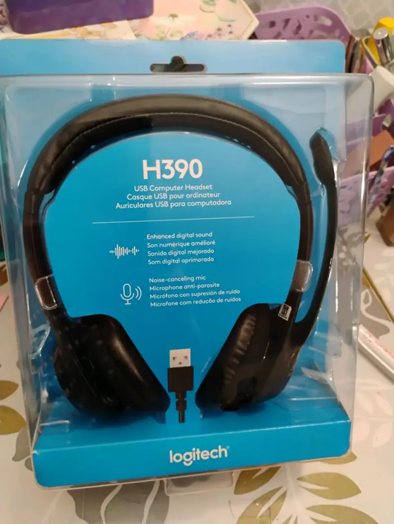 Audífonos USB Logitech H390 con micrófono - 5