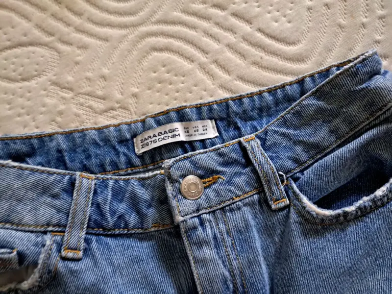Falda de mezclilla desgastada Zara Basic - 3