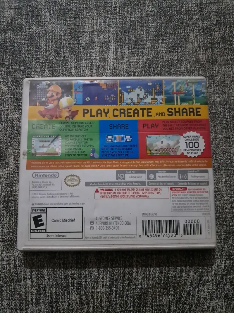 Juegos Nintendo 3DS Mario, Luigi y Yoshi 15.000c/u - 3