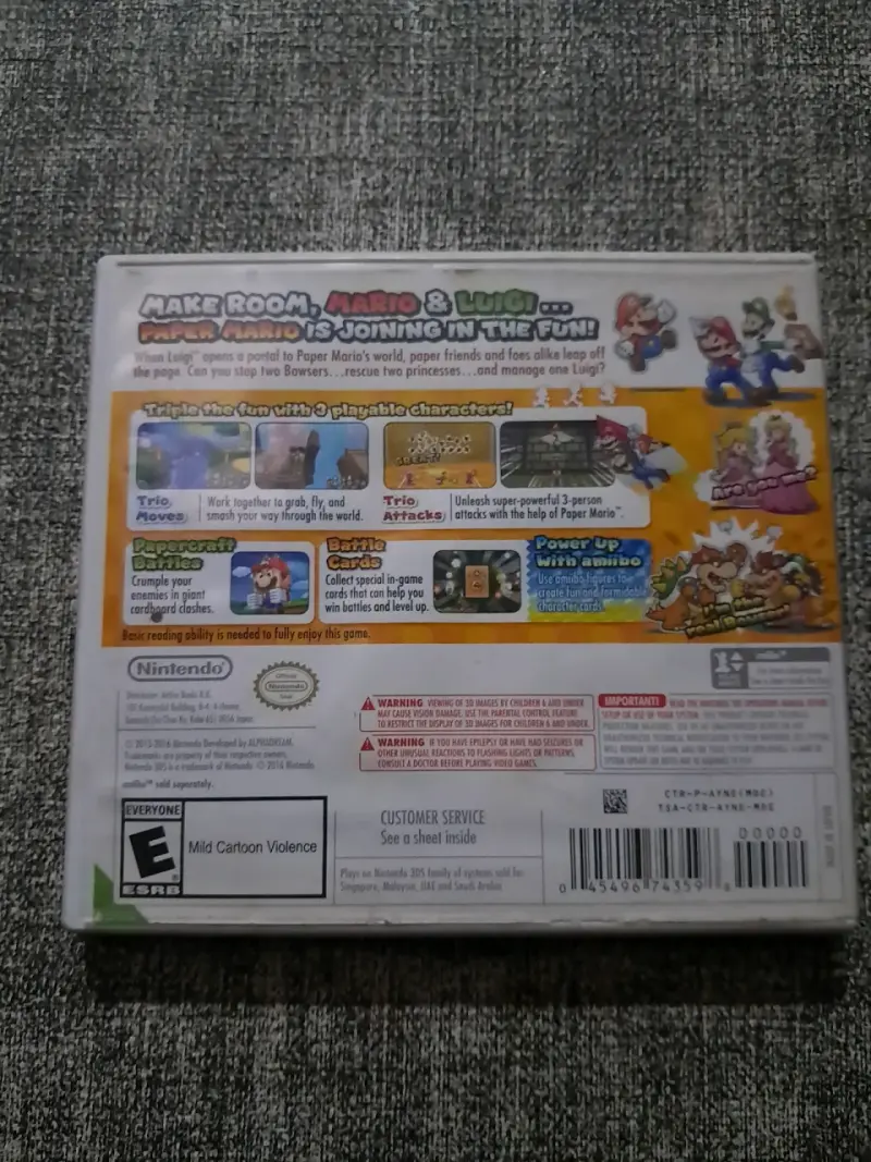 Juegos Nintendo 3DS Mario, Luigi y Yoshi 15.000c/u - 5