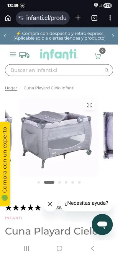 Cuna Playard Cielo Infanti con Bolsa de Transporte - miniatura 1