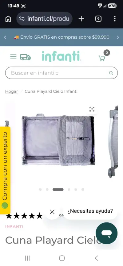 Cuna Playard Cielo Infanti con Bolsa de Transporte - miniatura 2