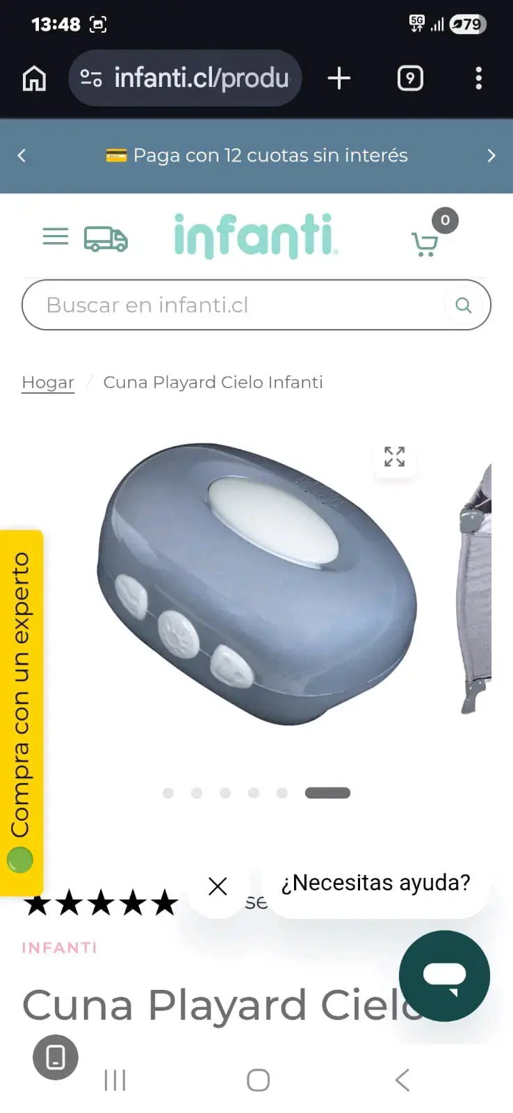 Cuna Playard Cielo Infanti con Bolsa de Transporte - 3