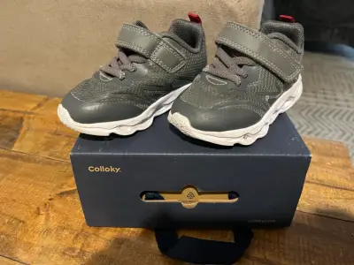 Zapatillas para niños Colloky grises con luces - miniatura 1