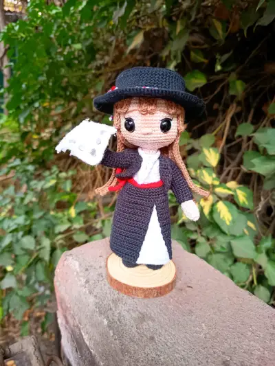 Huasa Elegante Amigurumi - miniatura 8