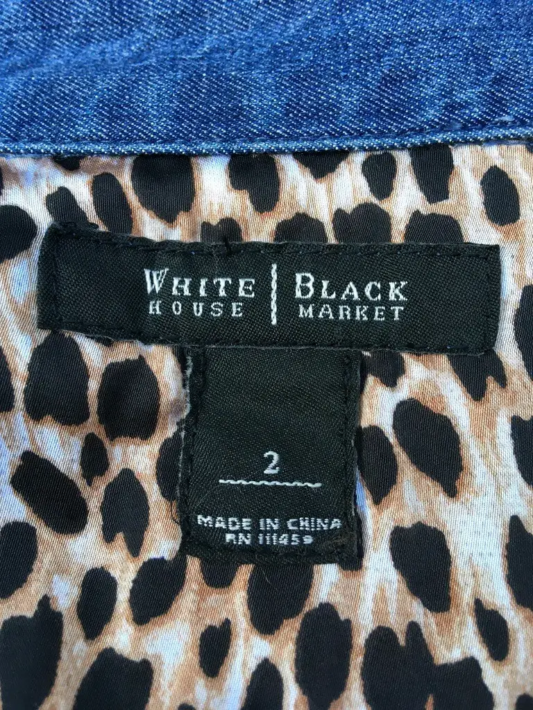 Camisa de mezclilla para mujer White House Black Market - 3
