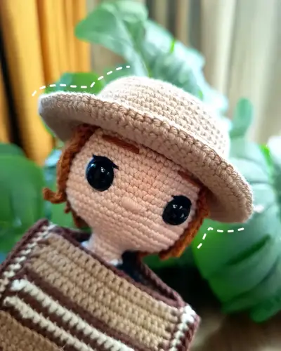 Huaso Chileno Amigurumi - miniatura 1