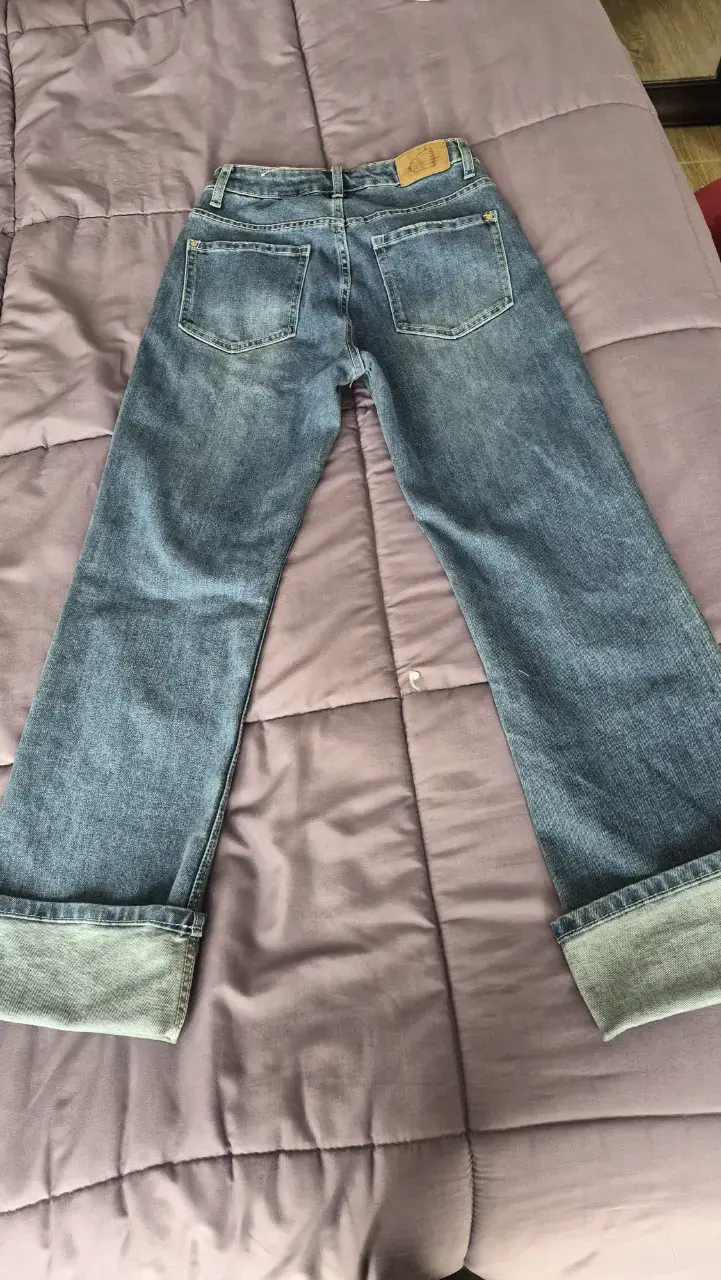 Jeans de mezclilla azul para mujer americanino - 2