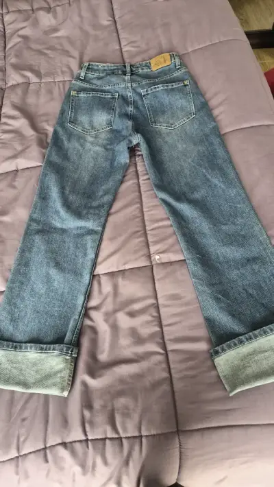Jeans de mezclilla azul para mujer americanino - miniatura 2