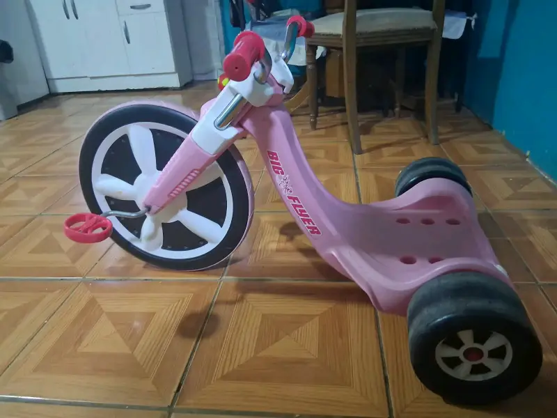 Triciclo infantil rosa Big Flyer - 2