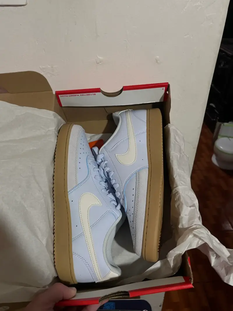 Zapatillas deportivas Nike blancas court visión - 2