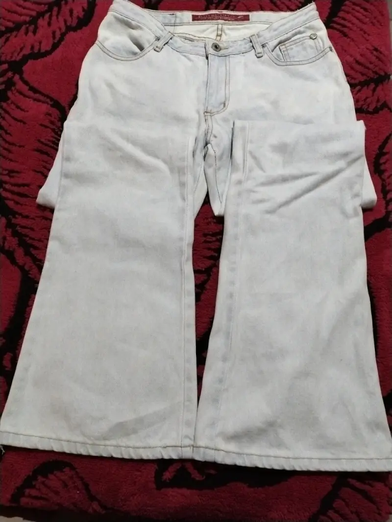 Jeans anchos de mezclilla Ellus talla 42 - 1
