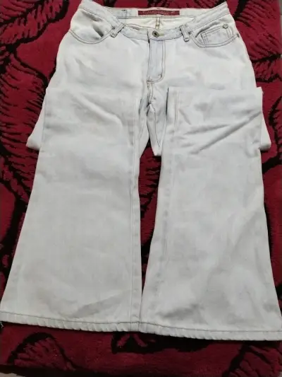 Jeans anchos de mezclilla Ellus talla 42 - miniatura 1