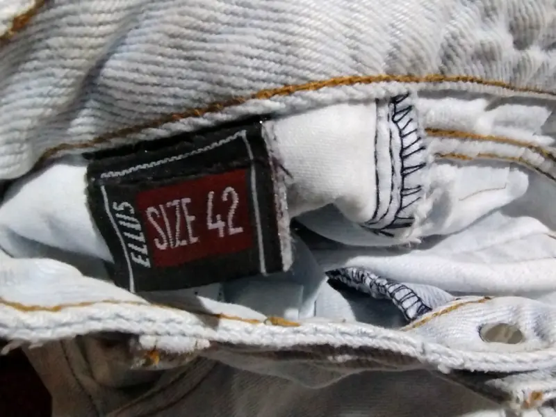 Jeans anchos de mezclilla Ellus talla 42 - 2