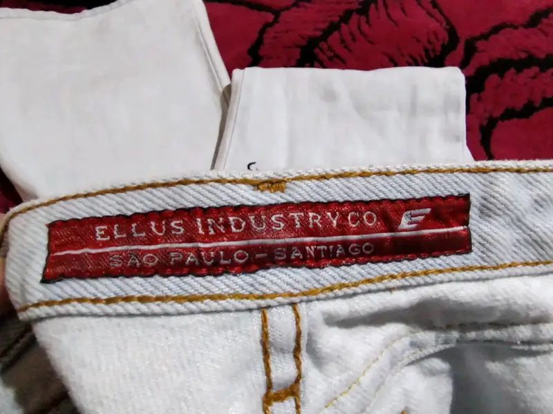 Jeans anchos de mezclilla Ellus talla 42 - 3