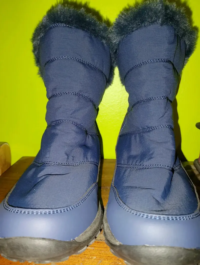 Botas de invierno azules con forro de peluche - 2