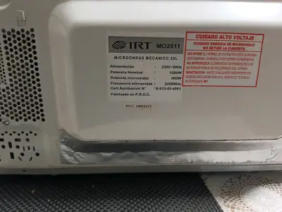Microondas IRT MO2011 20L Blanco - miniatura 2