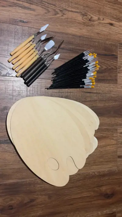 Set de Paletas y Pinceles para Pintura - miniatura 1