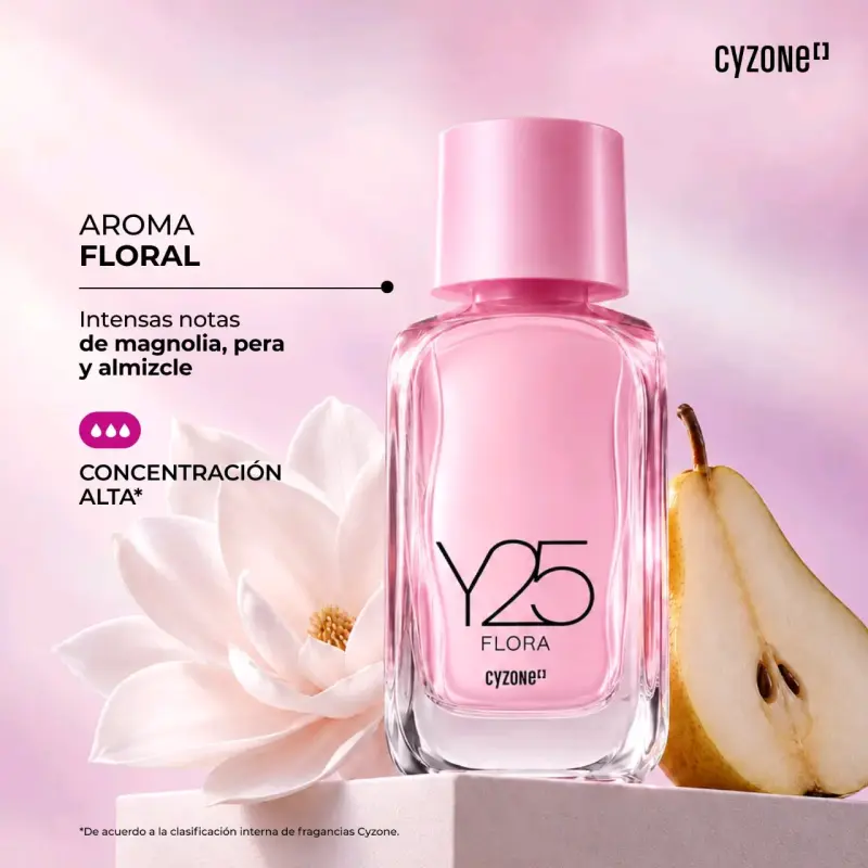Perfume Cyzone Y25 Flora para Mujer 50ml - 3