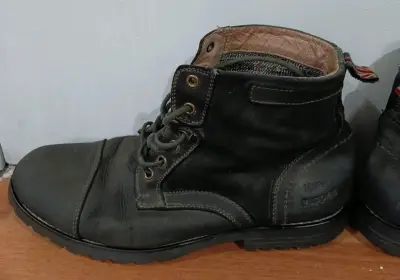 Botas de cuero Hush Puppies Thunder II negras 41 - miniatura 1