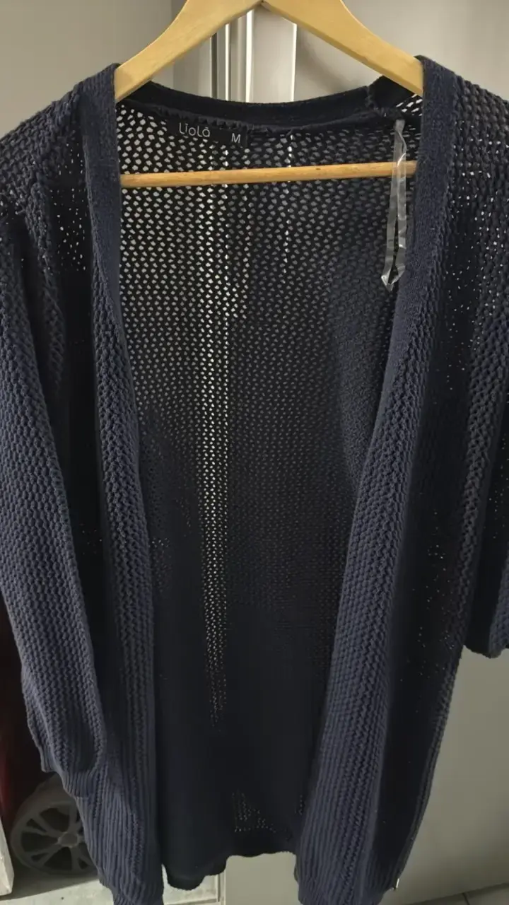 Cárdigan tejido azul marino Liola talla M - 2