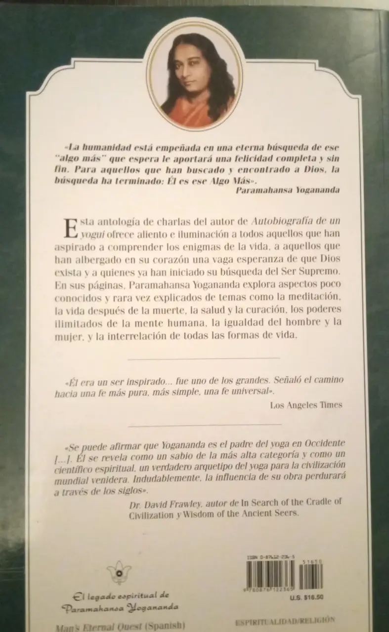 Libro La Búsqueda Eterna de Paramahansa Yogananda - 2