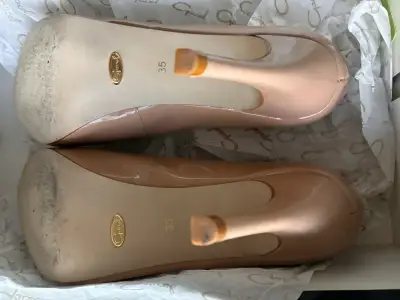 Zapatos de Tacón Gacel Nude Charol Talla 35 - miniatura 6