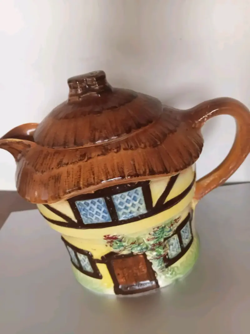 Tetera de cerámica estilo casa de campo - 3