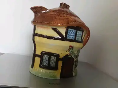 Tetera de cerámica estilo casa de campo - miniatura 4