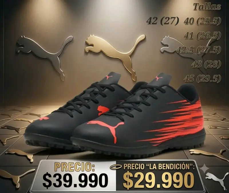 Zapatillas de fútbol Puma para hombre en varios colores - 4