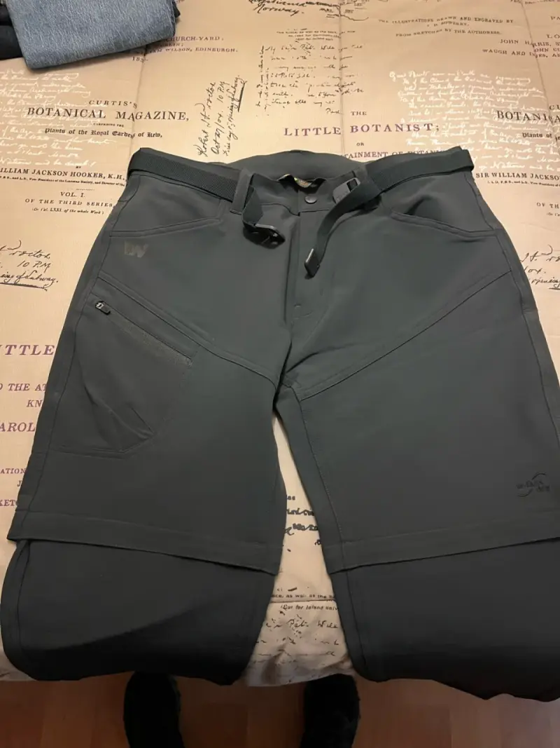 Pantalones outdoor Weinbrenner gris con cinturón - 1