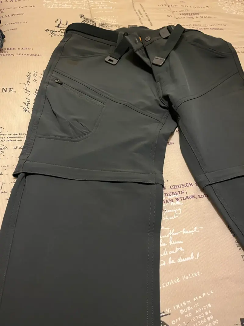 Pantalones outdoor Weinbrenner gris con cinturón - 4