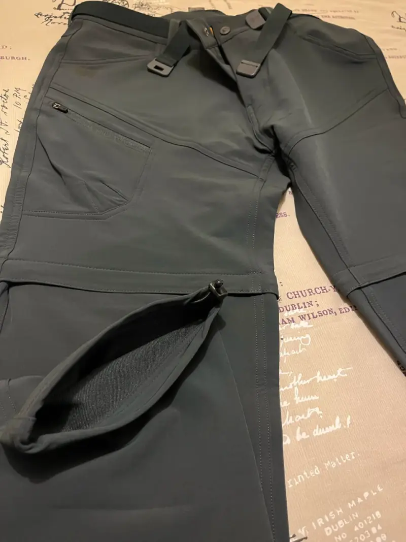 Pantalones outdoor Weinbrenner gris con cinturón - 5