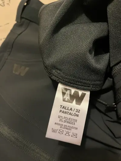 Pantalones outdoor Weinbrenner gris con cinturón - miniatura 6