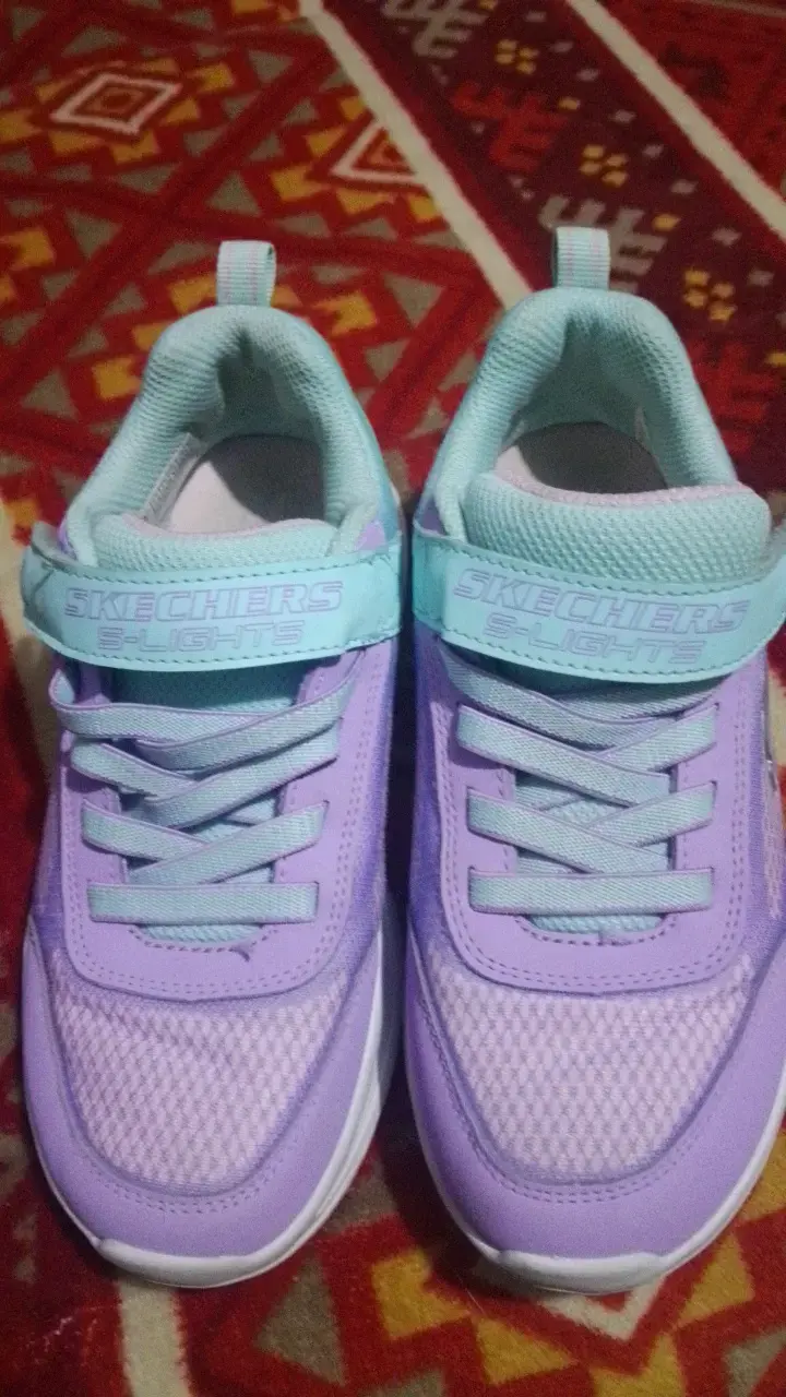 Zapatillas Skechers S-Lights para niños en color lila - 1