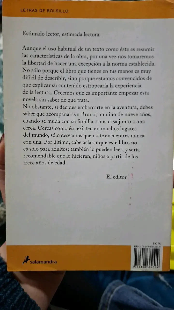 Libro 'El Niño con el Pijama de Rayas' - 2