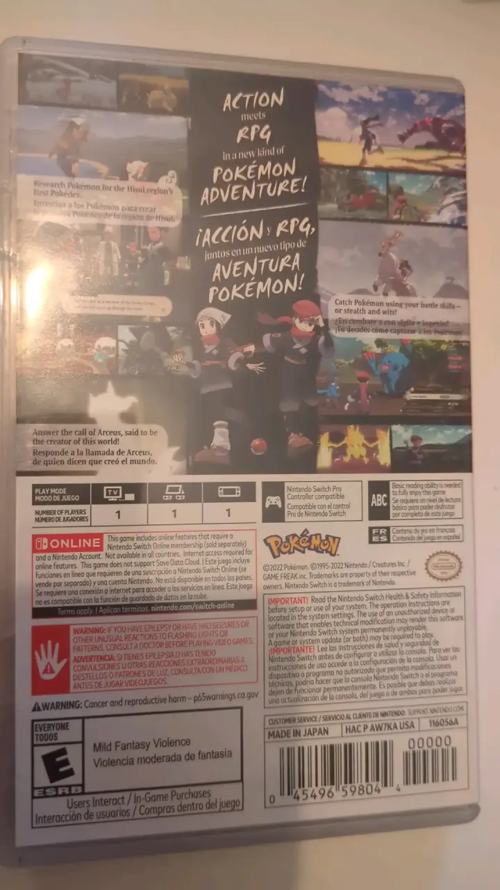 Juego Pokémon Legends Arceus para Nintendo Switch - 3