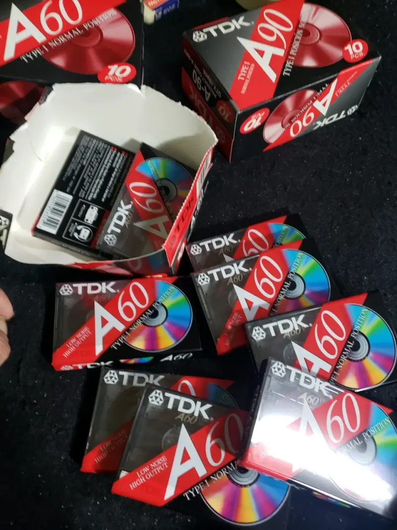 Cassettes TDK A60 y A90 vírgenes, originales. - 2