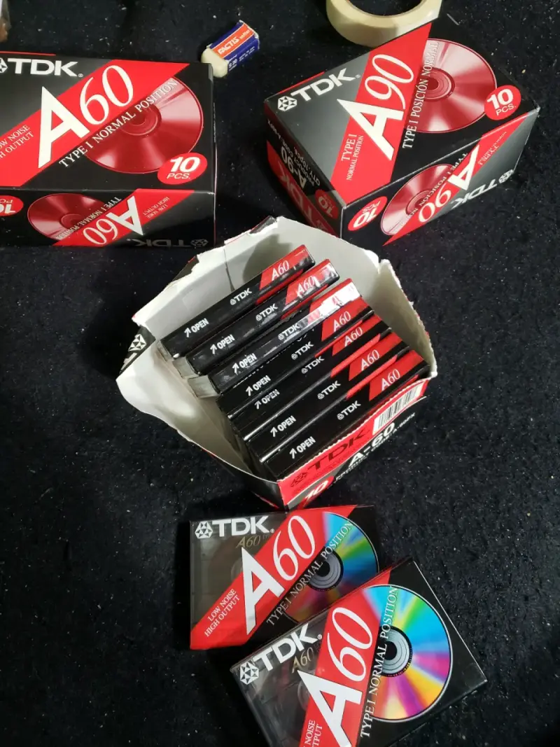 Cassettes TDK A60 y A90 vírgenes, originales. - 4