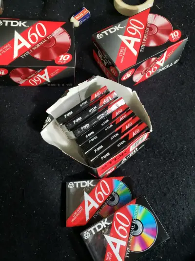 Cassettes TDK A60 y A90 vírgenes, originales. - miniatura 4