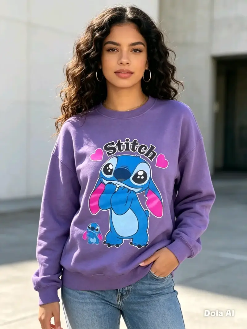 Polerón de mujer con diseño de Stitch en varios colores - 2