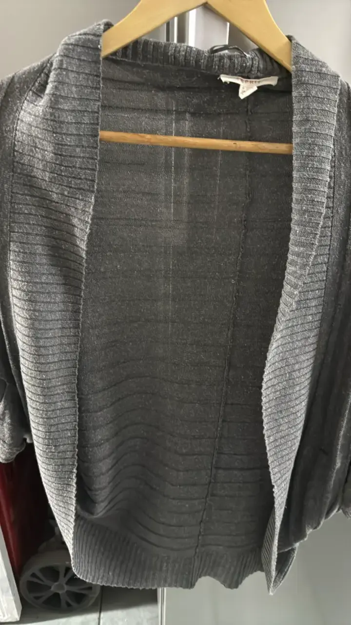 Cárdigan gris de punto para mujer Esprit - 2