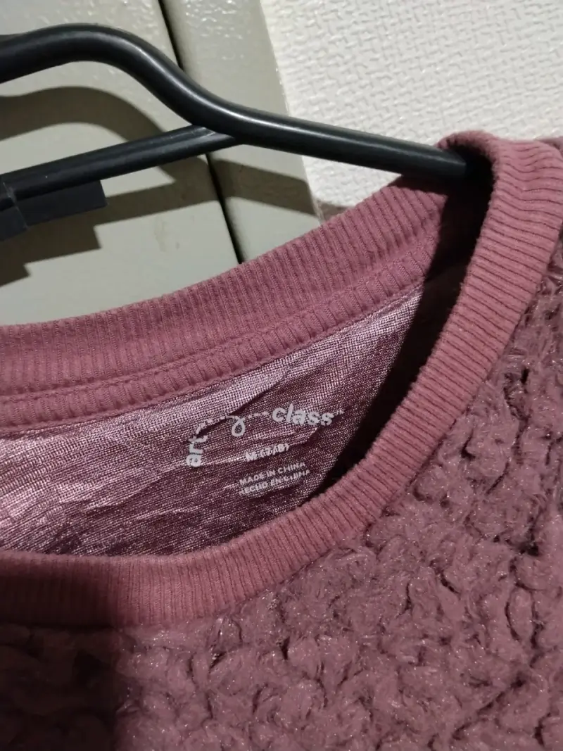 Suéter de felpa morado para mujer - 2