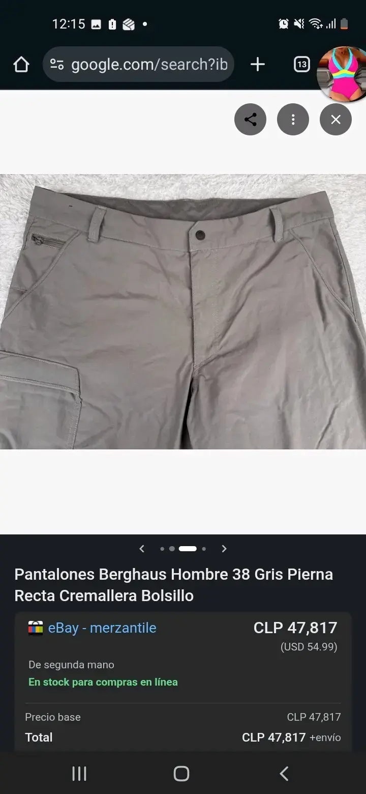 Pantalones Berghaus Hombre Gris Talla 38