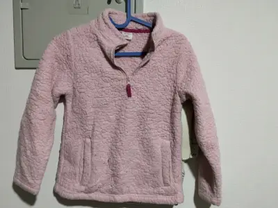 Polar rosado para niña con cierre - miniatura 1