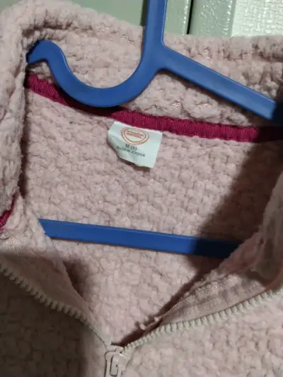 Polar rosado para niña con cierre - miniatura 2