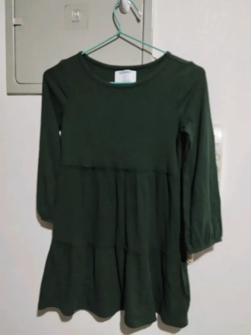 Vestido verde oscuro Old Navy para niña - 1