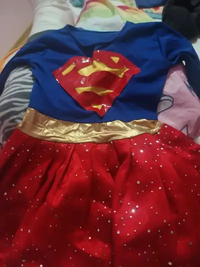 Disfraz de Superhéroe para Niña Azul y Rojo - miniatura 1